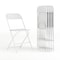 Flash Furniture Hercules Series Plastic Folding Chair White - 6 LB Weight Capacity Comfortable Event Chair-Lightweight Folding Chair, PK6 6-LE-L-3-WHITE-GG - alternate 1
